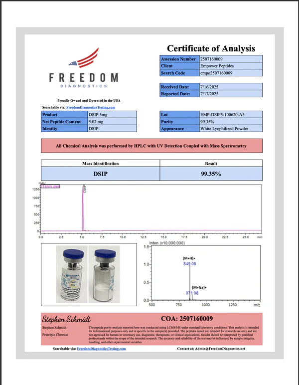 DSIP 5mg (Delta Sleep-Inducing Peptide) 2 DSIP 5mg (Delta Sleep-Inducing Peptide) - Image 2