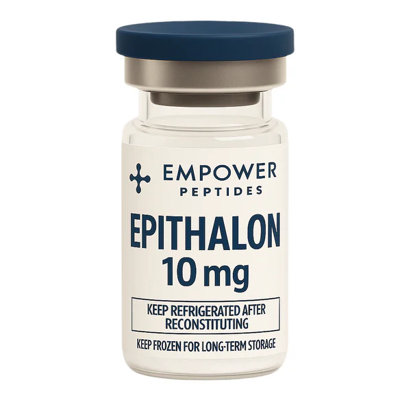 Epithalon (Epitalon or Epithalamin) - Cognitive and Longevity Peptide 4 Epithalon research peptide vial studied for its role in epigenetic and cellular signaling pathway research