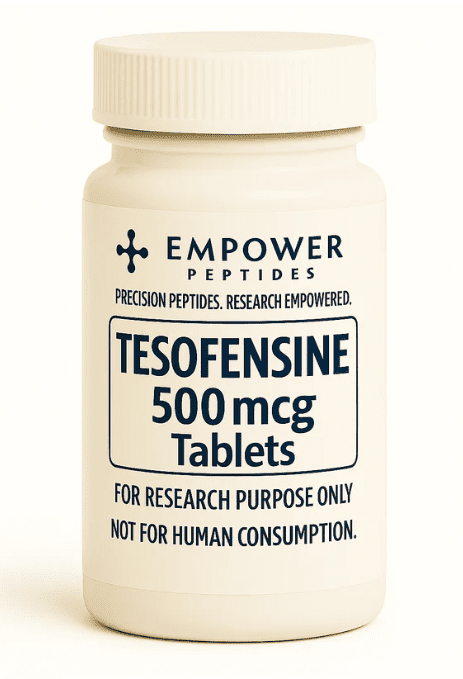 Tesofensine 500mcg Tablets (100 Count) 1 Tesofensine 500mcg Tablets research tablets bottle from Empower Peptides