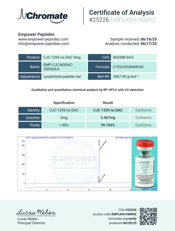 CJC-1295 - Growth and Performance Peptide 3 CJC-1295 - Growth and Performance Peptide - Image 3