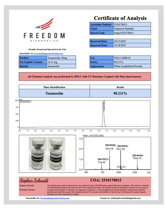 Tesamorelin - Growth and Performance Peptide 4 Tesamorelin - Growth and Performance Peptide - Image 4