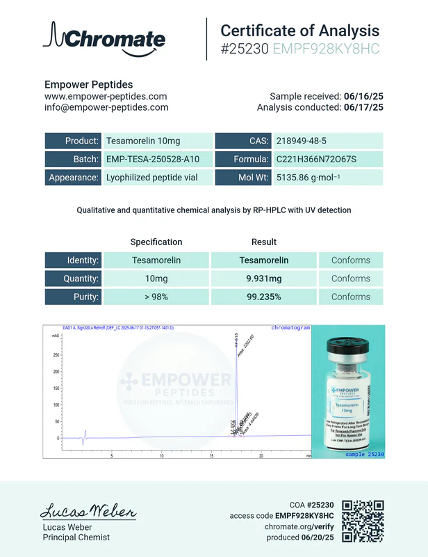 Tesamorelin - Growth and Performance Peptide 8 Tesamorelin - Growth and Performance Peptide - Image 8