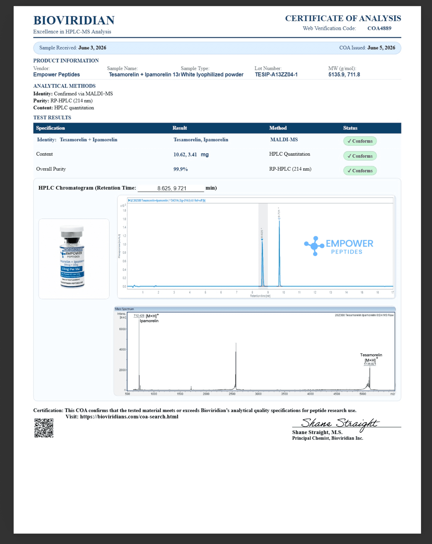 Tesamorelin (10mg) + Ipamorelin (3mg) – Research Peptide Blend 2 Tesamorelin (10mg) + Ipamorelin (3mg) – Research Peptide Blend - Image 2