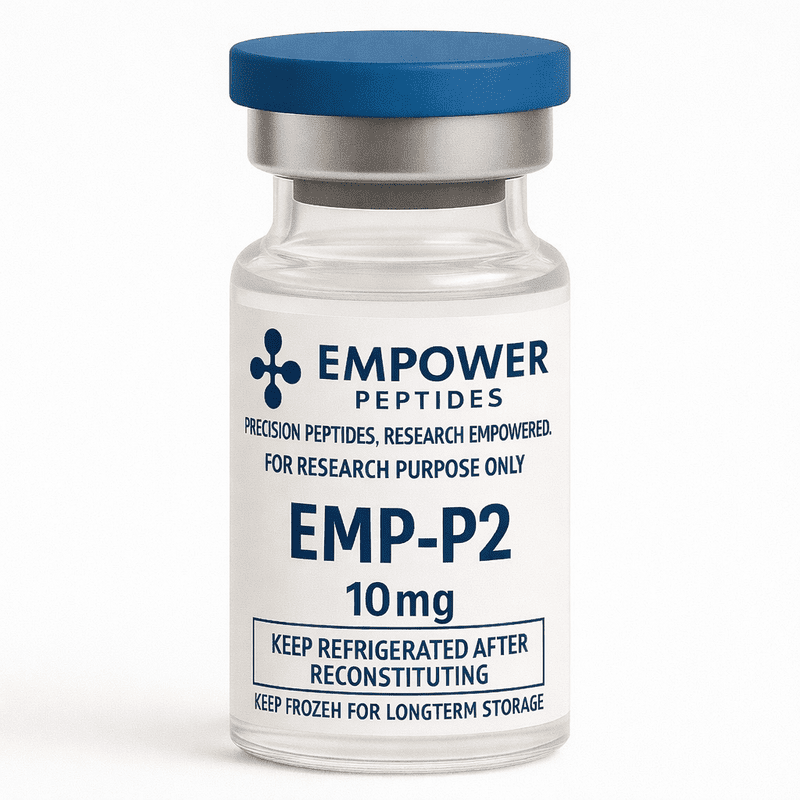 EMP-P2 1 EMP-P2 research peptide 10 mg lyophilized powder vial from Empower Peptides