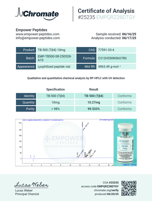 TB-500 (Thymosin Beta-4) - Recovery and Repair Peptide 5 TB-500 (Thymosin Beta-4) - Recovery and Repair Peptide - Image 5
