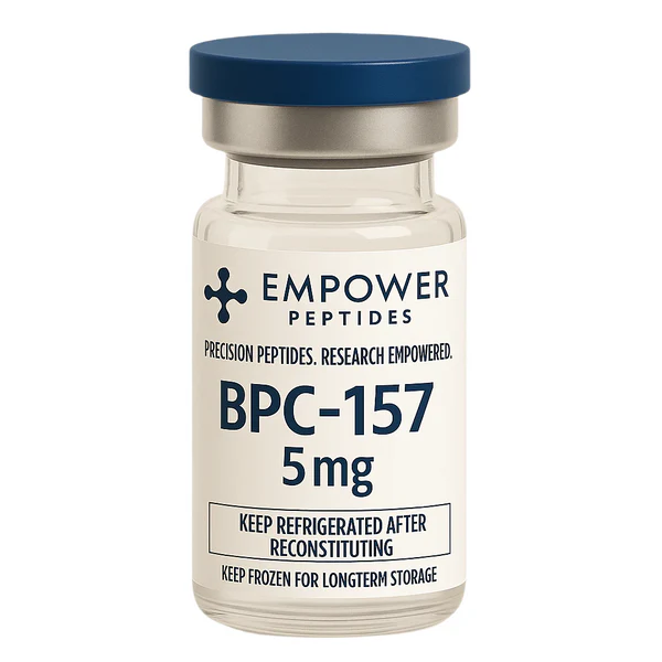 BPC-157 1 BPC-157 research peptide vial studied for its role in peptide signaling and cellular interaction pathway research